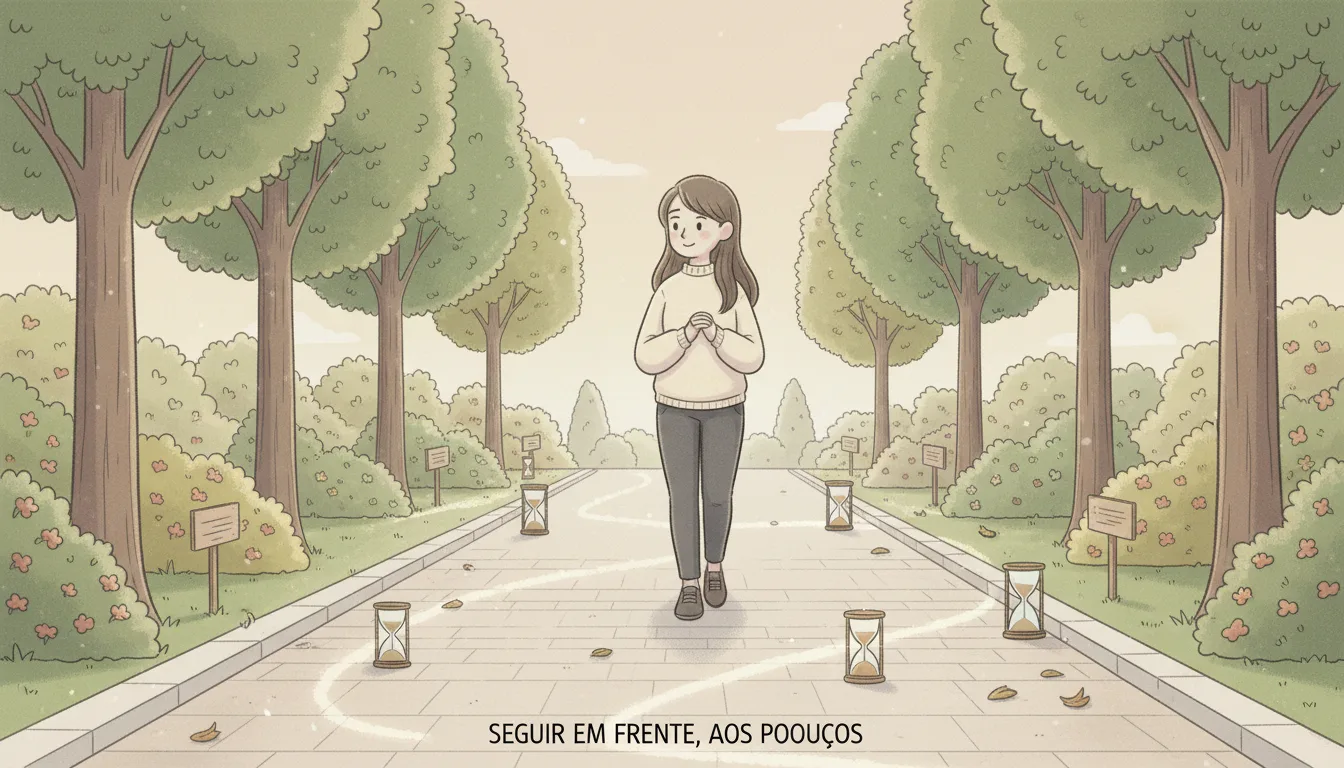 Pessoa lidando com o choque de um término inesperado.